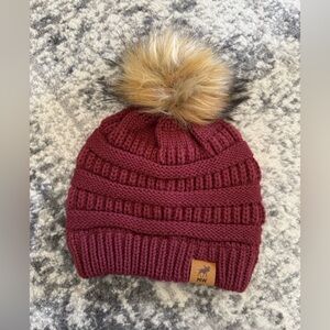 New faux fur Pom Pom hat